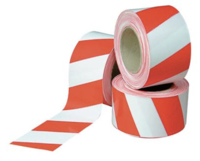 BARRIER TAPE RED/WHITE