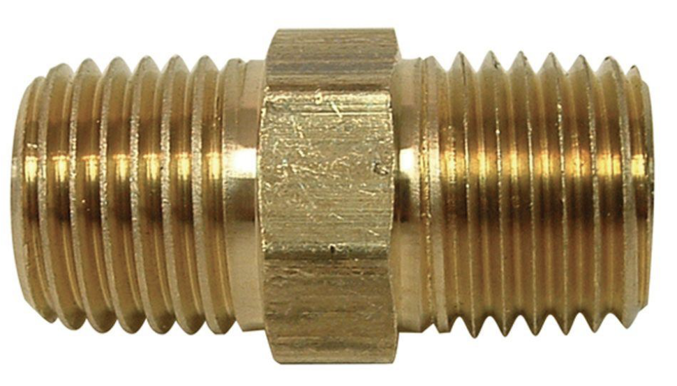 BRASS HEX NIPPLE 3/4"