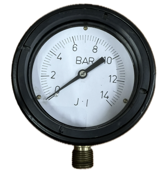 PRESSURE GAUGE 4" 14BAR 1/2" BOTTOM J1