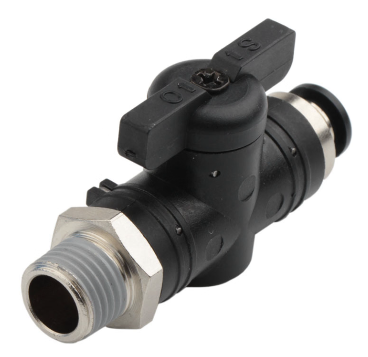 PU SHUT OFF VALVE 12MM X 1/4"