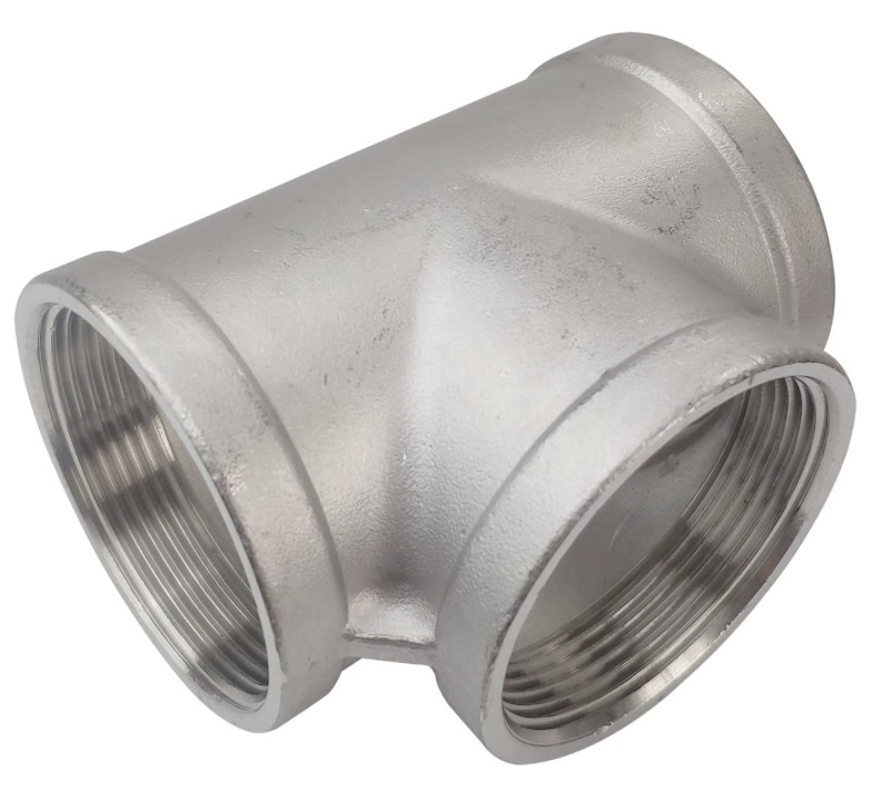 SS TEE 1/2" THREADED