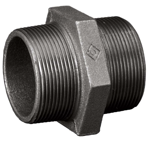 CRANE HEX NIPPLE 1-1/4"