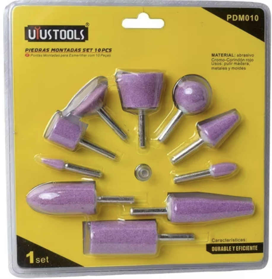 10PC ACCESSORIES FOR DIE POLISHER SET PDM010 UYUS