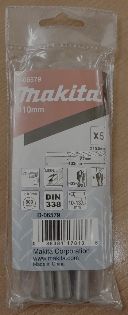 SS DRILL BIT 10MM MAKITA