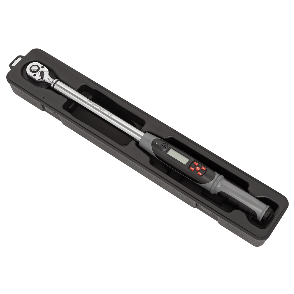 TORQUE WRENCH 1/2" DRIVE WITH ANGLE FUNCTION (DIGITAL) 20-200NM SEALEY STW306