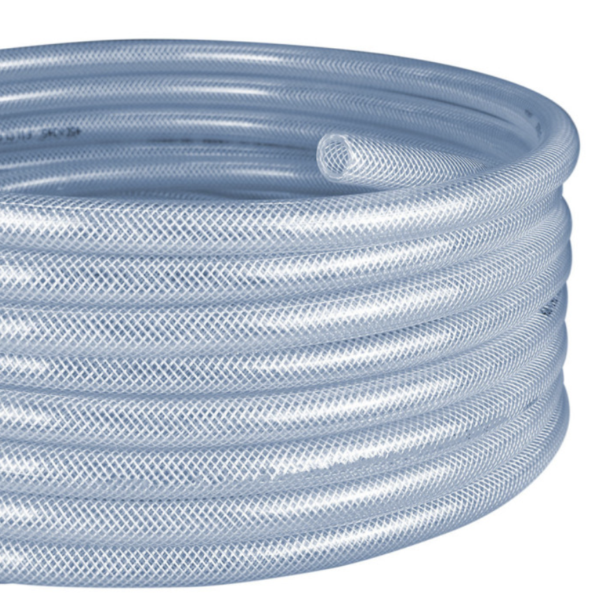 CLEAR NYLON BRAIDED HOSE 1/2"