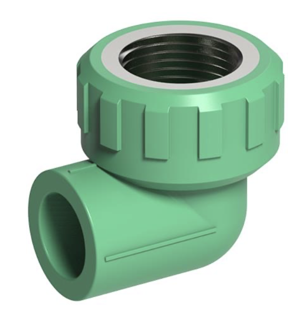 PPR FEMALE ELBOW 40MM X 1-1/4"