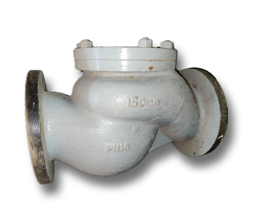CAST IRON NRV 6"  PN16 FLANGED CORONA (KLINGER)