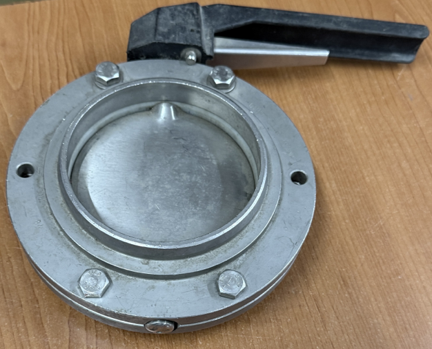 SS BUTTERFLY VALVE 4" WELDON  TYPE