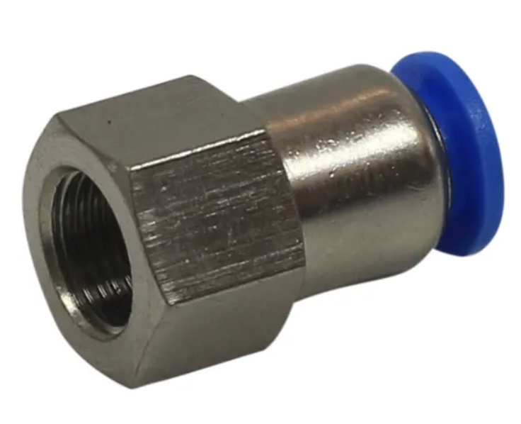 PU STRAIGHT CONNECTOR 8MM X 1/4"FEMALE