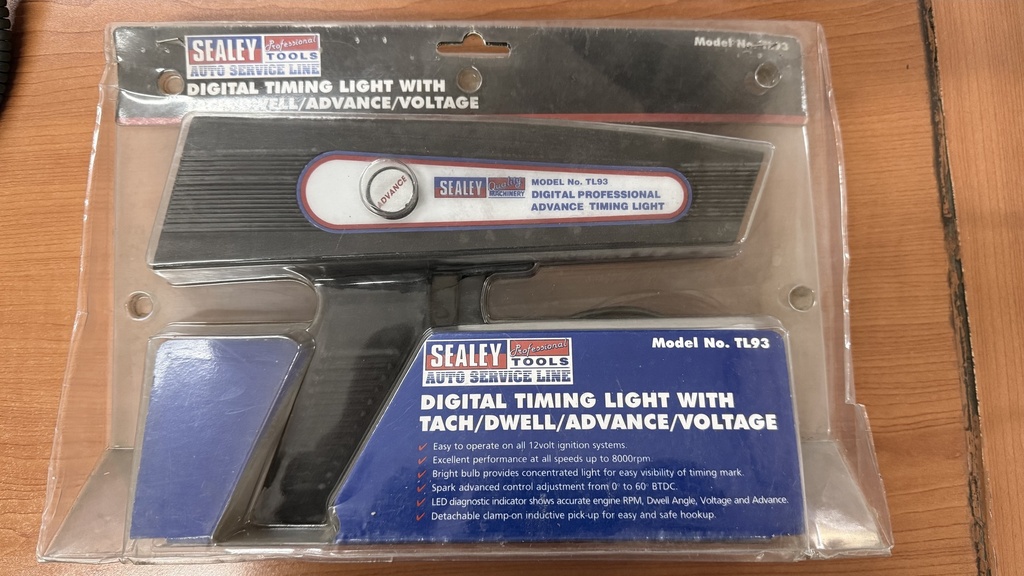 TIMING LIGHT DIGITAL TACH/DWELL/ADVANCE/VOLT SEALEY TL93