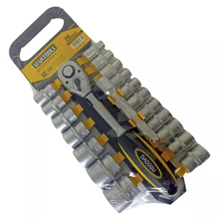 20PC SOCKET SET 1/2" 8-32MM DAD20U UYUS