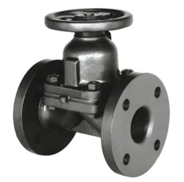 DIAPHRAGM VALVE 6" FLANGED SAUNDERS