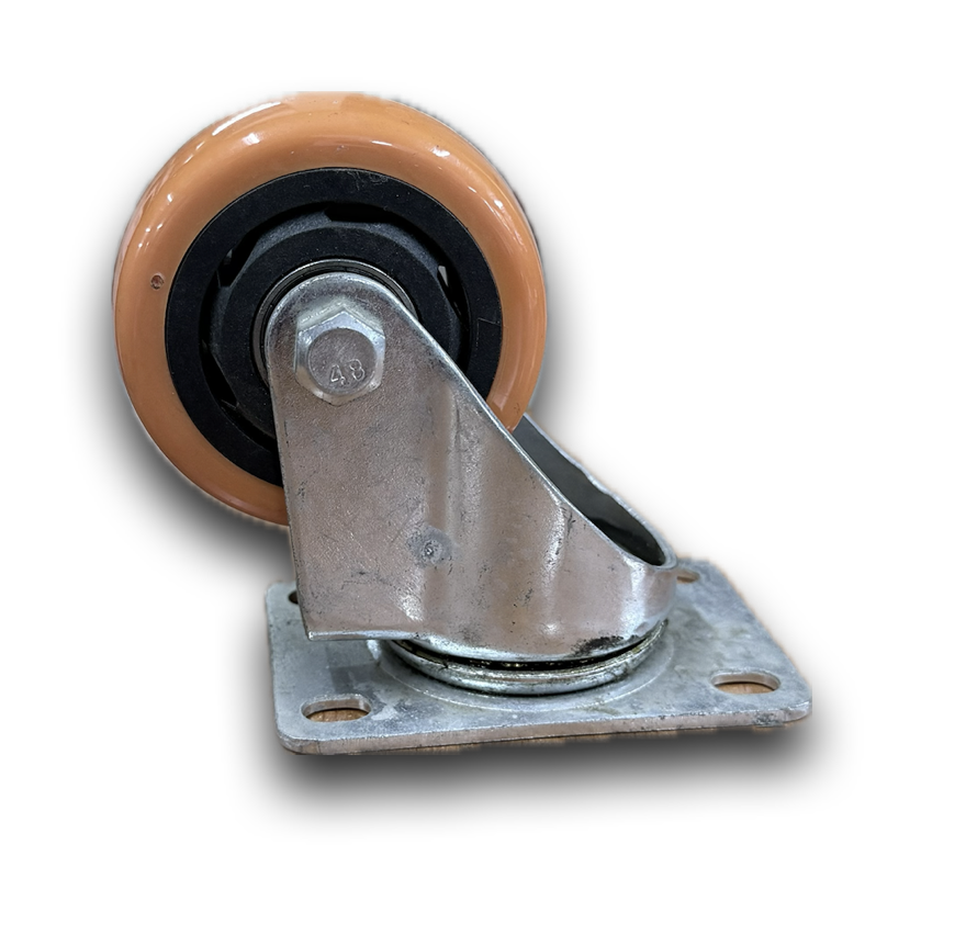 CASTOR WHEEL SWIVEL 3" ORANGE