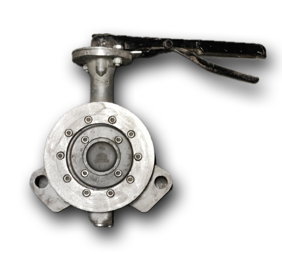 BUTTERFLY VALVE 4" LEVER FULL SS BODY AND DISC