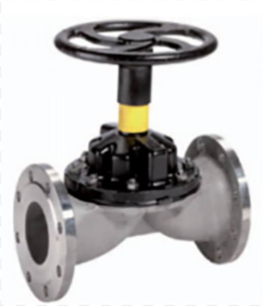 DIAPHRAGM VALVE 1/2" STAINLESS STEEL FLANGED SAUNDERS