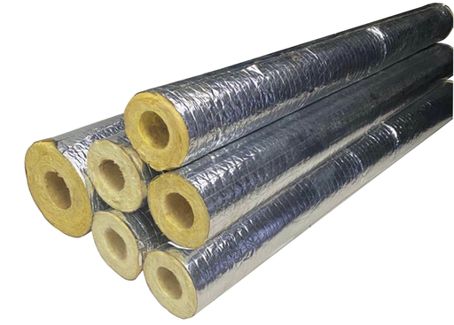 [702] FIBRE GLASS PIPE LAGGING C/W FOIL 1/2"
