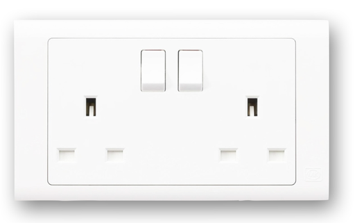 [1007] 13A TWIN SOCKET