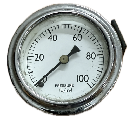 [1607] PRESSURE GAUGE 2" 100PSI 1/8" BACK UK