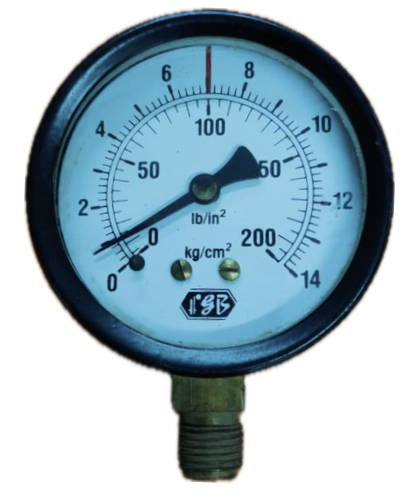 [1609] PRESSURE GAUGE 2" 14BAR/200PSI 1/4" BOTTOM FGB