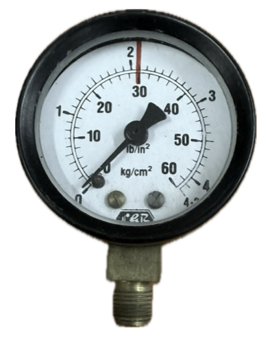 [1611] PRESSURE GAUGE 2" 2BAR/30PSI 1/8" BOTTOM FGB