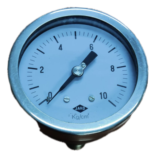 [1624] PRESSURE GAUGE 4" SS 10BAR 1/2" BACK GLYCERINE JAKO