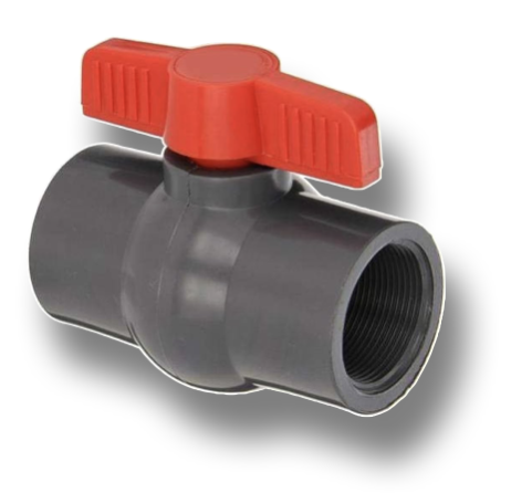 [2592] PVC BALL COCK 3/4" THREADED