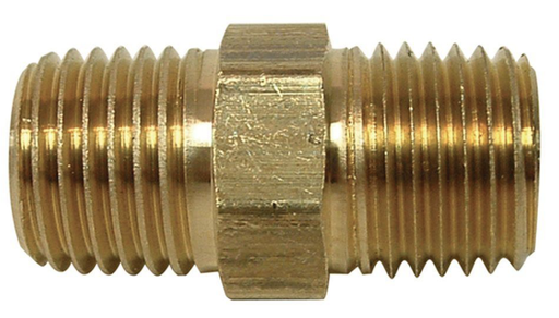 [3238] BRASS HEX NIPPLE 50MM