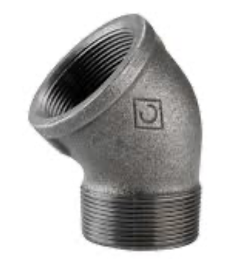 [3263] CRANE ELBOW 1-1/4" M/F 45°