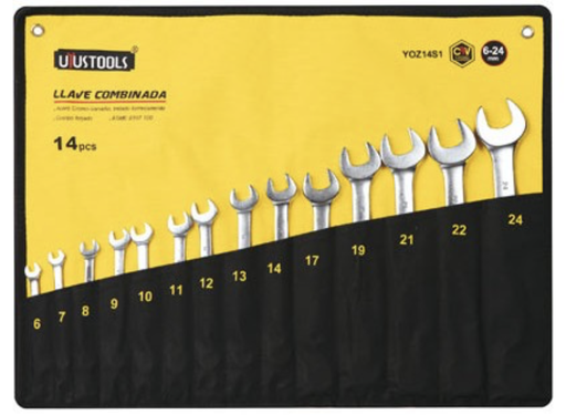 [3902] 12PC COMBINATION SPANNER SET 6-22MM YOZ012S UYUS