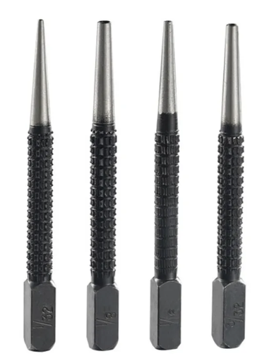 [3923] 4PC NAIL PUNCH SET 1/32", 1/16", 3/32", 1/8" CTP401 UYUS