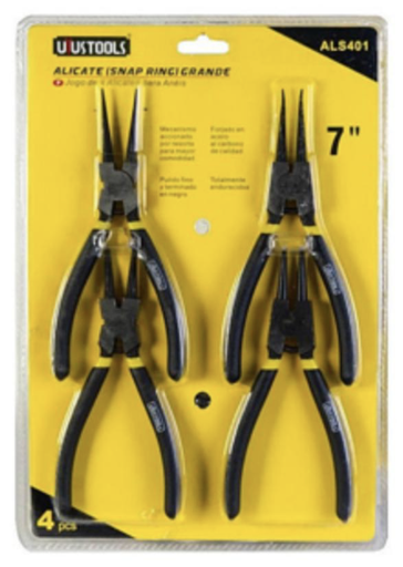 [3928] 4PC CIRCLIP PLIERS SET 7" ALS401 UYUS
