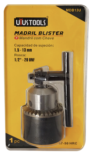 [4093] DRILL CHUCK & KEY 1.5-13MM 1/2"-20 UNF MDB13U UYUS
