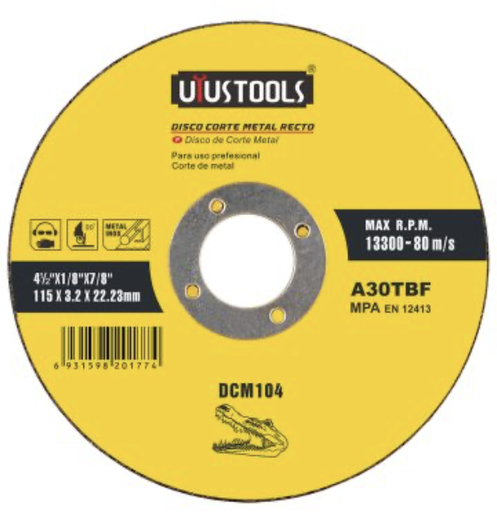 [4118] GRINDING WHEEL 115 X 3.2 X 22.23MM DCM104 UYUS