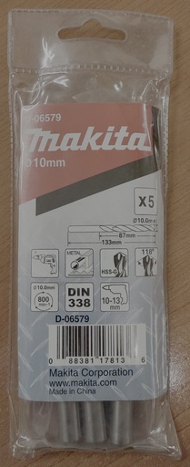 [4295] SS DRILL BIT 10MM MAKITA
