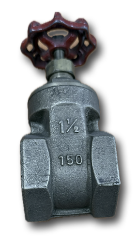 [4959] GATE VALVE 1-1/2" BRASS ITALY THREADED