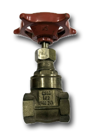 [4969] GATE VALVE 1/2" BRASS UK THREADED