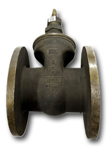 [4988] GATE VALVE 3" CRANE FLANGED CL150 BRONZE