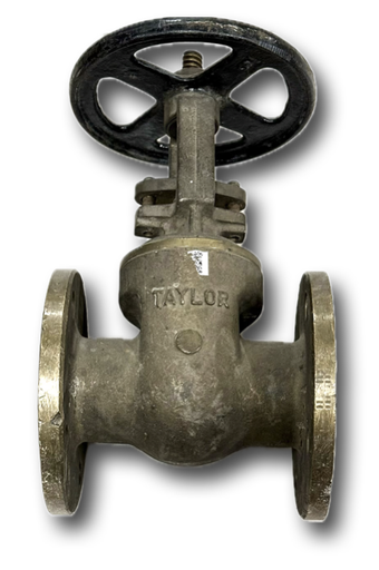 [4989] GATE VALVE BRONZE 3" TAYLOR FLANGED CL300