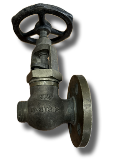 [5010] HYDRANT GLOBE VALVE 1" THREADED X 1/2" FLANGE BRONZE HOPKINSONS