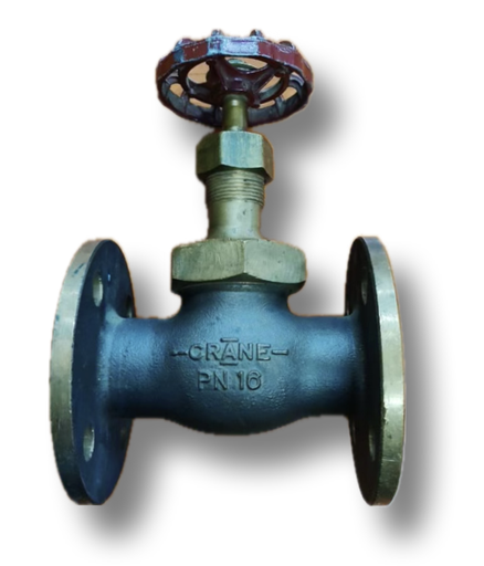 [5018] GLOBE VALVE 1" BRONZE CRANE PN16 FLANGED
