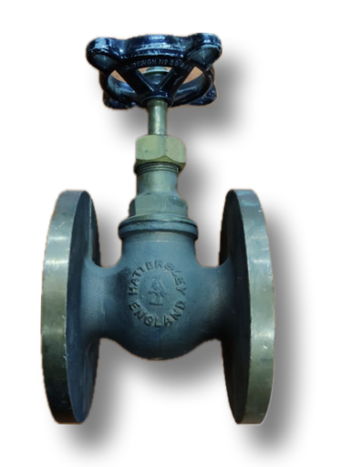 [5023] GLOBE VALVE 1/2" BRONZE HATTERSLEY CL150 FLANGED