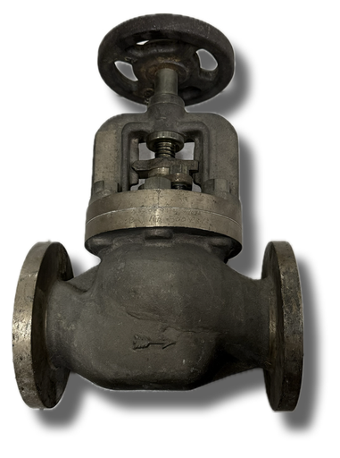 [5026] GLOBE VALVE 2-1/2" BRONZE BAILEY FLANGED KLINGER PATTERN PN16