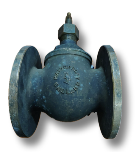 [5029] GLOBE VALVE 2-1/2" BRONZE HATTERSLEY FLANGED CL150 (NO HANDLE)