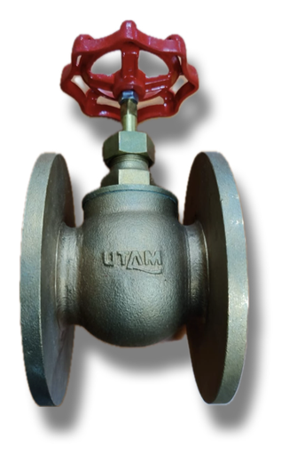 [5032] GLOBE VALVE 2" BRONZE UTAM THREADED AND FLANGED TABLE D