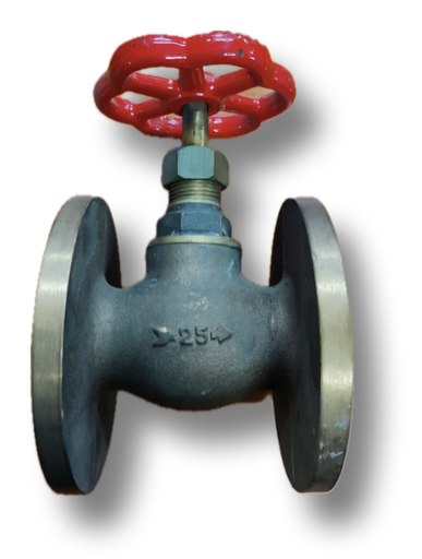 [5034] GLOBE VALVE 1" BRONZE THREADED AND FLANGED