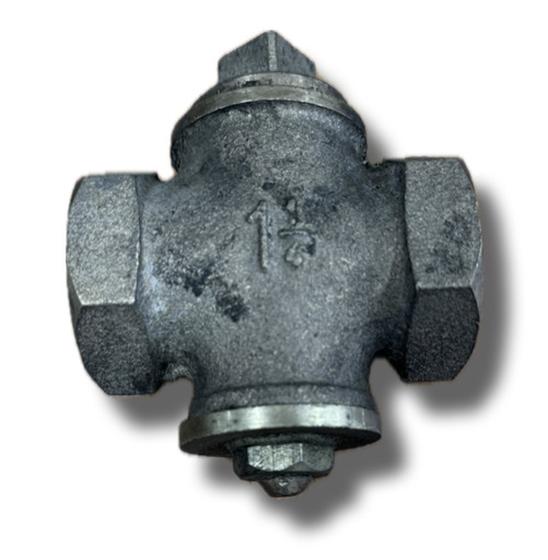 [5128] PLUG VALVE 1-1/4" 2 WAY THREADED