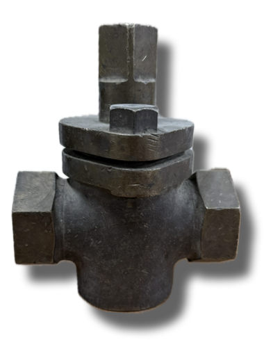 [5130] PLUG VALVE 1-1/4" 2 WAY THREADED HEAVY DUTY