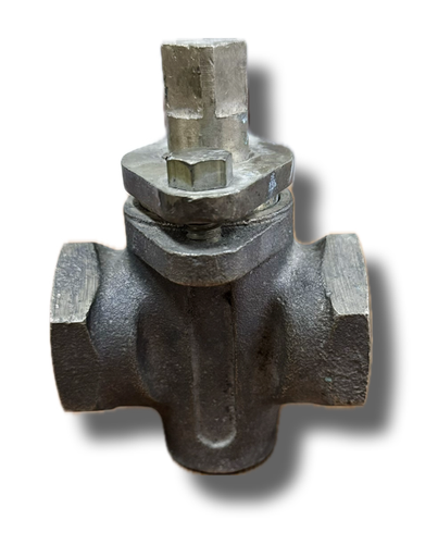 [5137] PLUG VALVE 1" 2 WAY THREADED HATTERSLEY