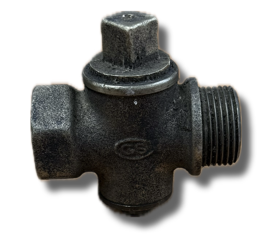 [5147] PLUG VALVE 3/4" 2 WAY M/F THREADED GS